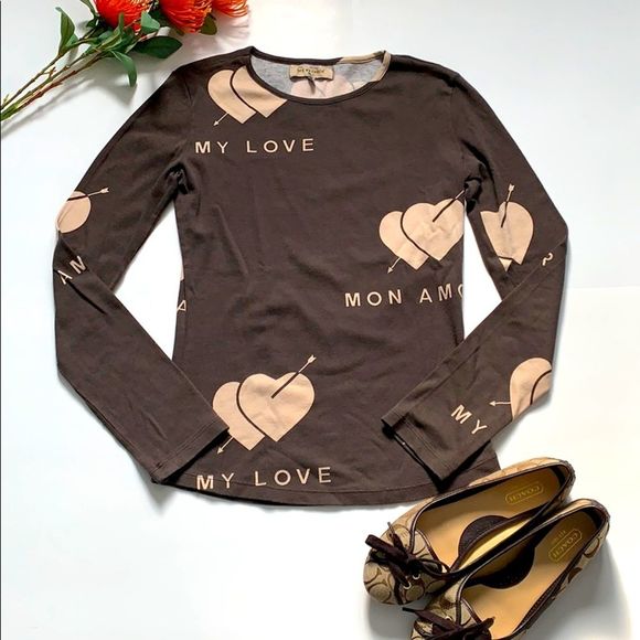 🥰🥰🥰 See by Chloe brown long sleeves cotton top size S - Picture 1 of 6